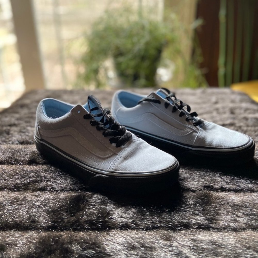 {Never been used} Baby blue vans | Size M5 & W6.5